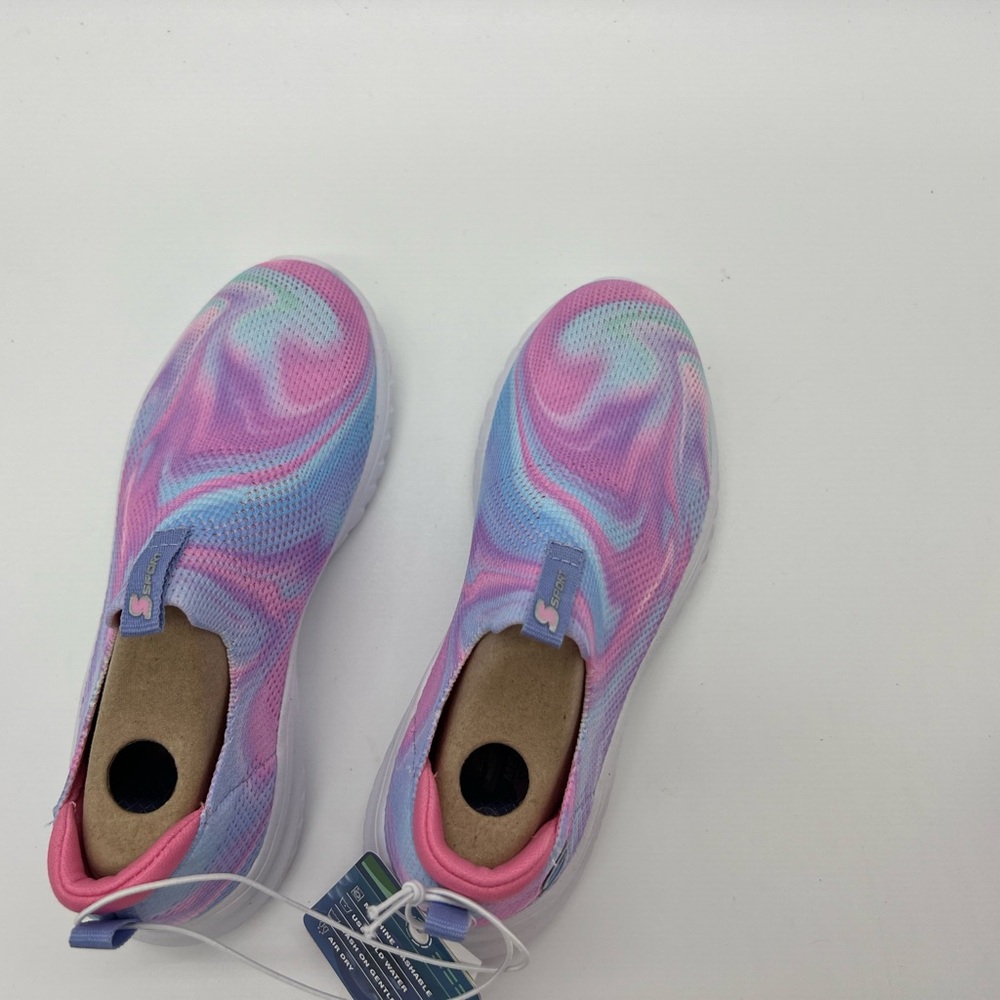SKETCHERS Sport Air-Cooled Memory Foam Stretch Fit Slip Ons Girls - Picture 4 of 6